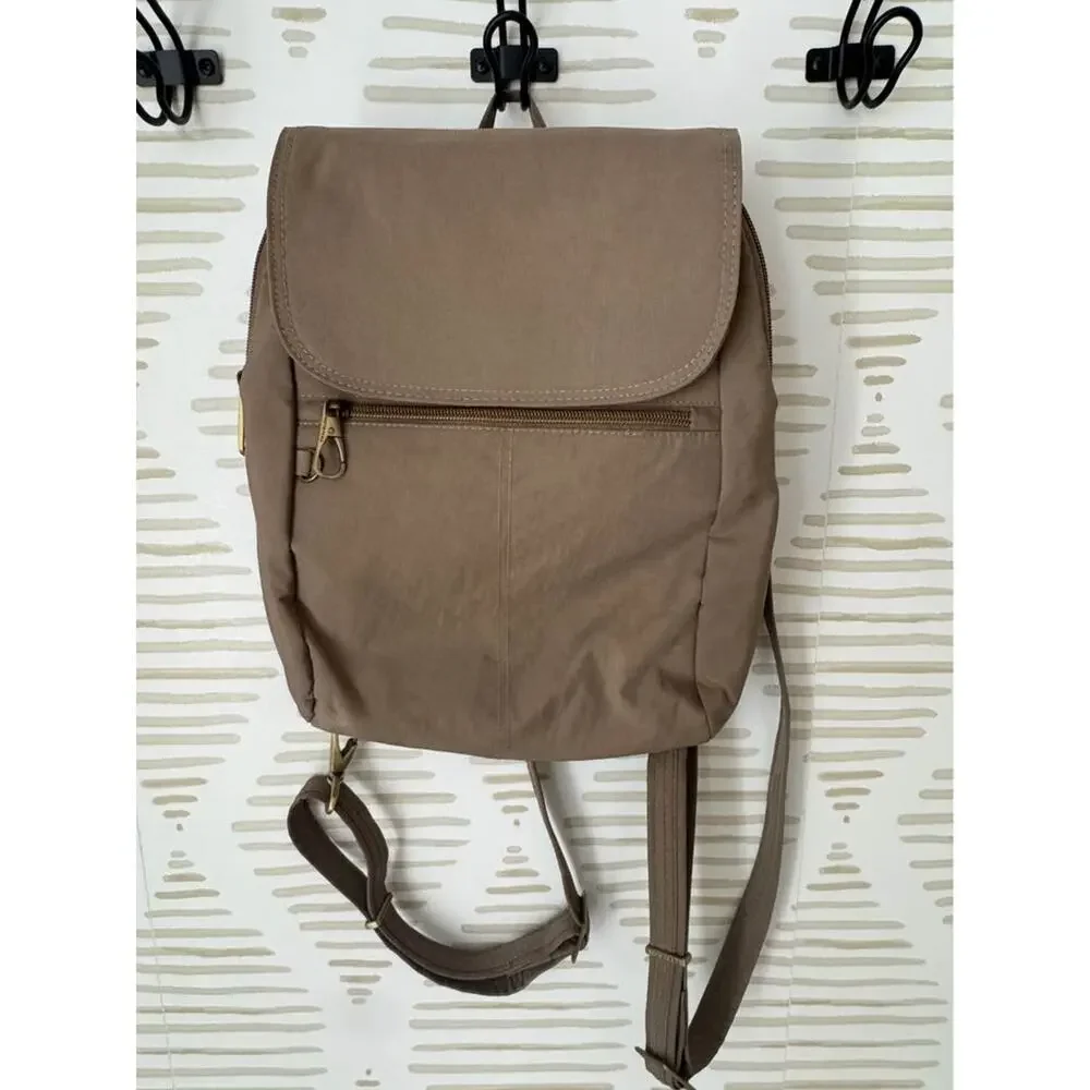 Travelon Anti-Theft Signature Slim Backpack - Smoke